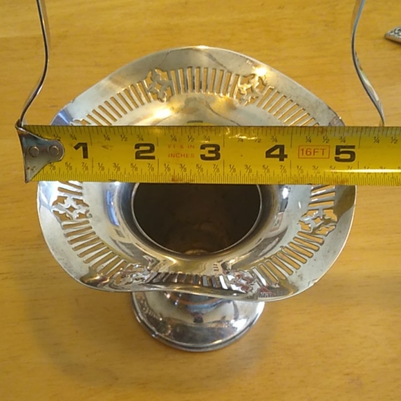 ANTIQUE  Brides Basket  1900's Silverplate  RARE - Picture 9 of 15